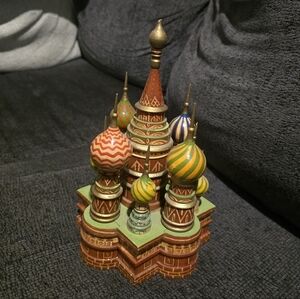 Vintage St. Basil's Wooden Cathedral in Moscow